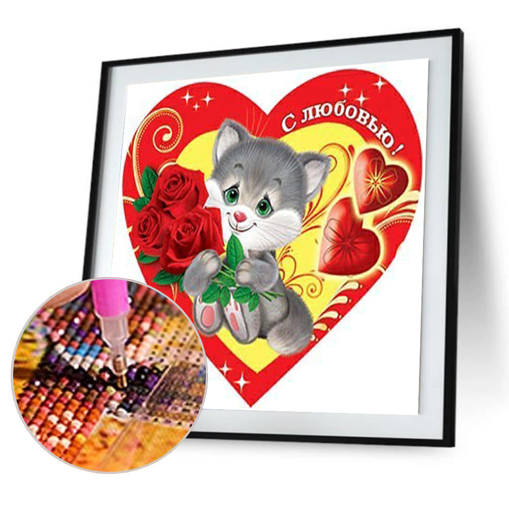 Valentines Love - Full Round Drill Diamond Painting 30*30CM