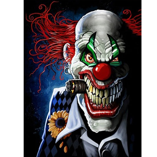 Clown - Full Round Drill Diamond Painting 30*40CM
