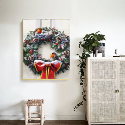 Christmas Wreath - Full Round Drill Diamond Painting 40*50CM