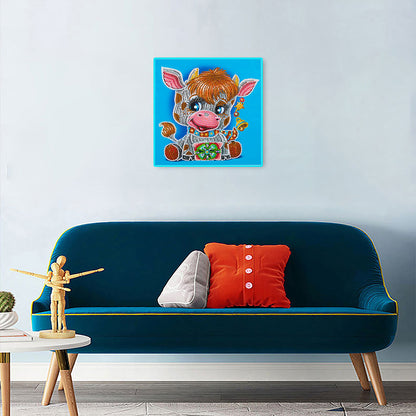 Cattle - Special Shaped Drill Diamond Painting 30*30CM