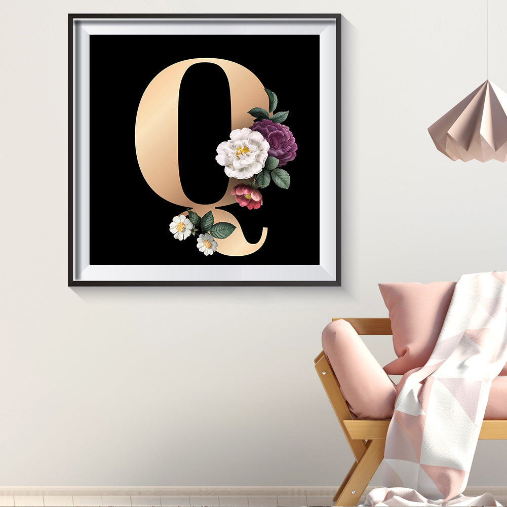 Letter - Full Round Drill Diamond Painting 30*30CM