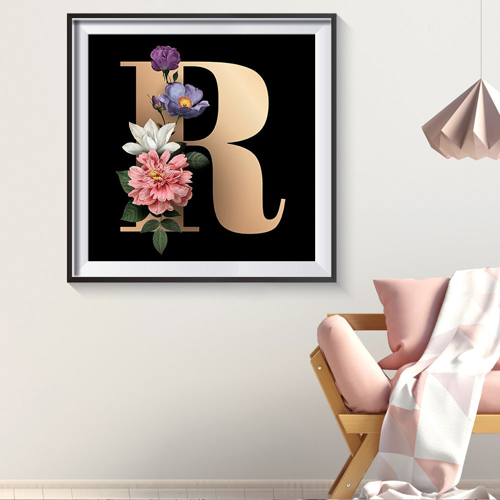 Letter - Full Round Drill Diamond Painting 30*30CM