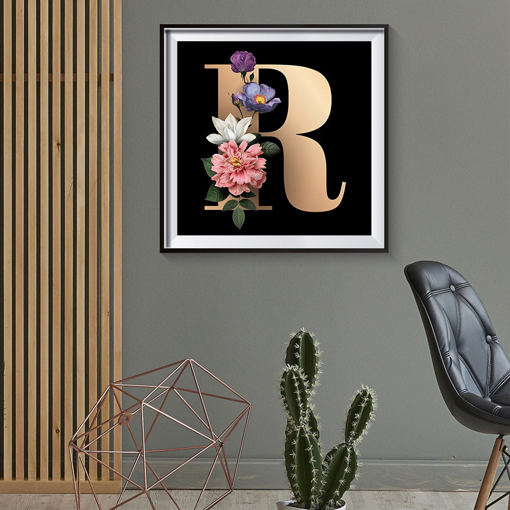 Letter - Full Round Drill Diamond Painting 30*30CM