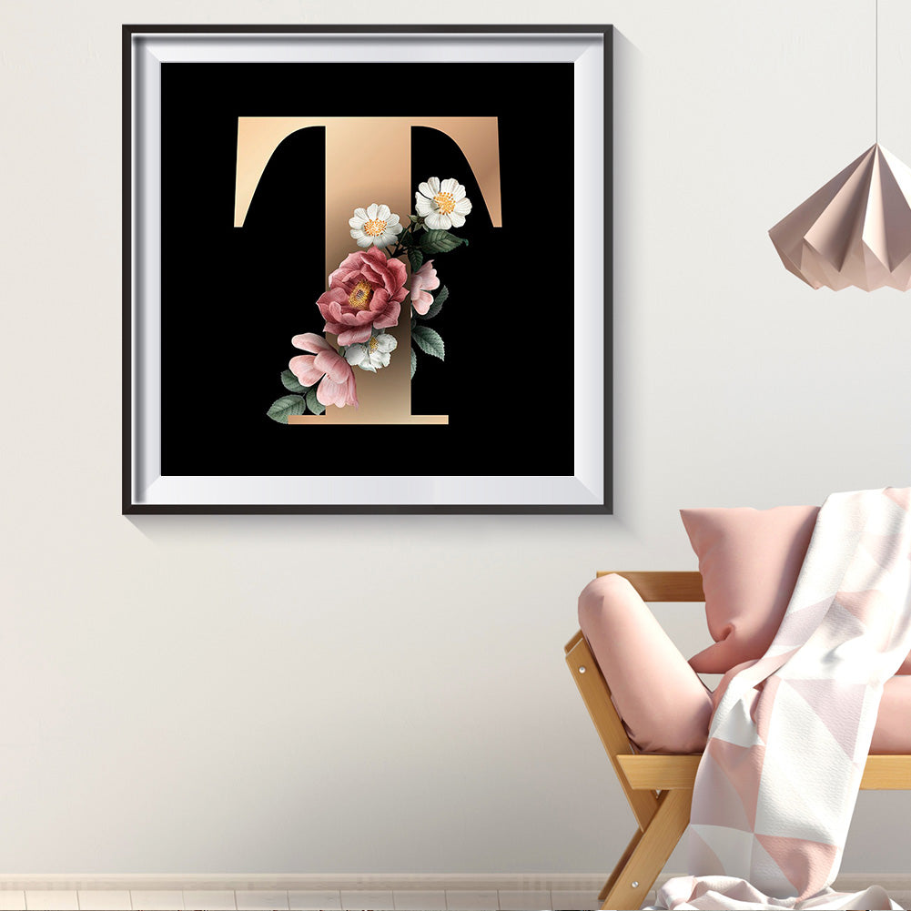 Letter - Full Round Drill Diamond Painting 30*30CM