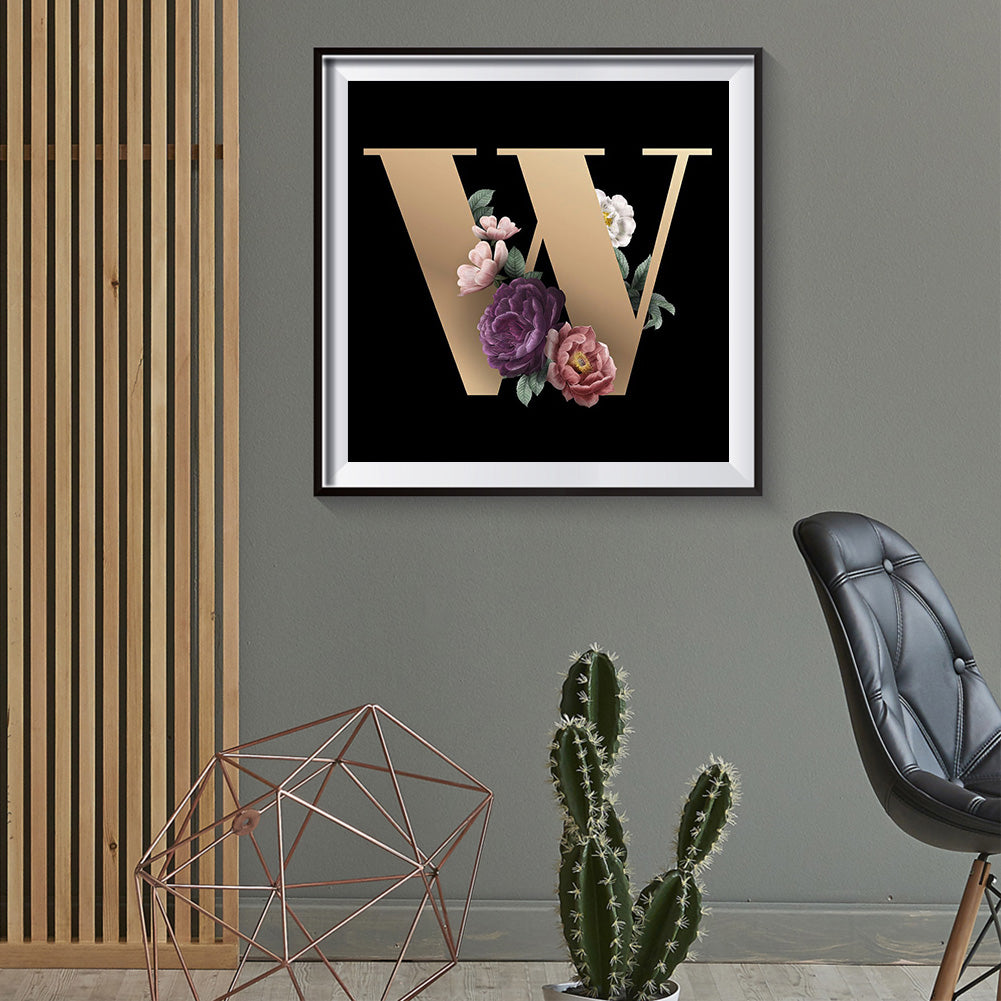 Letter - Full Round Drill Diamond Painting 30*30CM