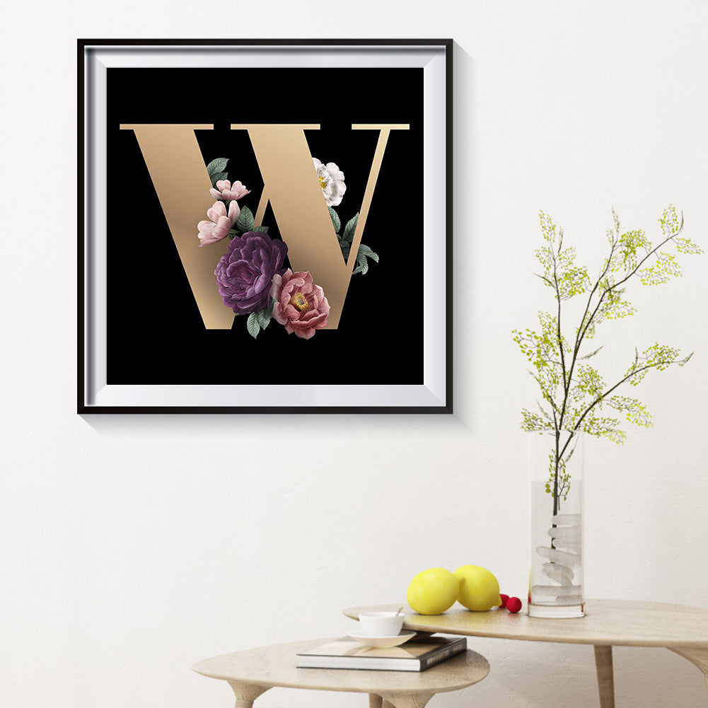 Letter - Full Round Drill Diamond Painting 30*30CM