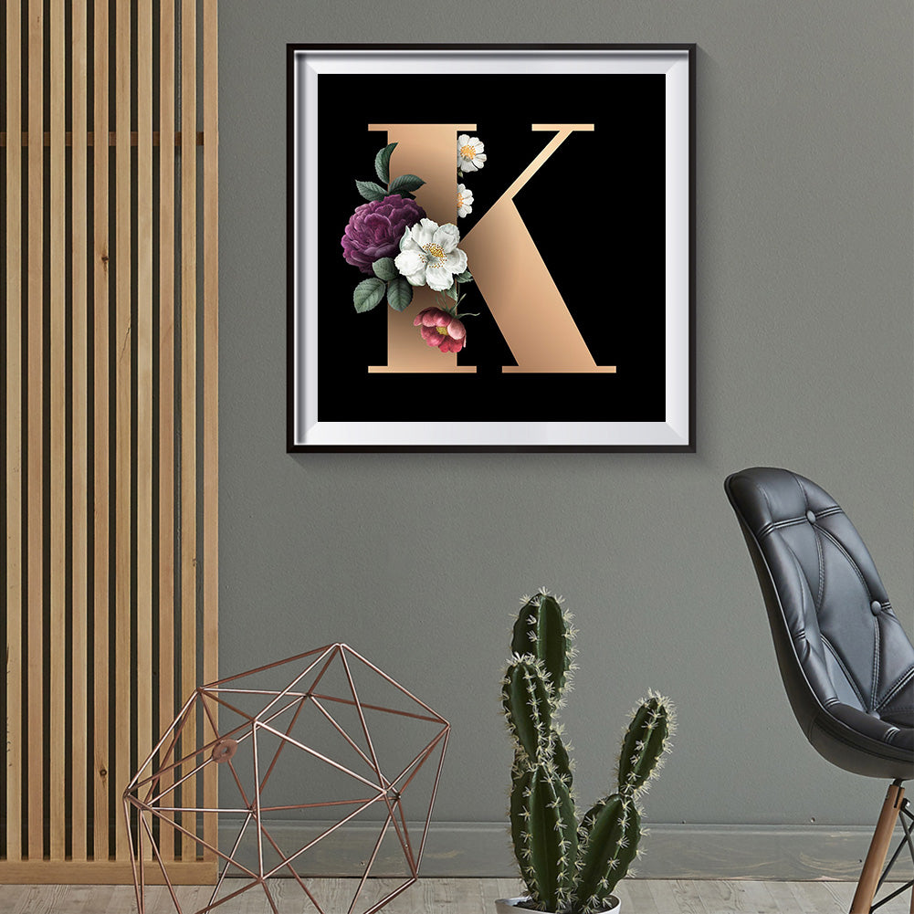 Letter - Full Round Drill Diamond Painting 30*30CM