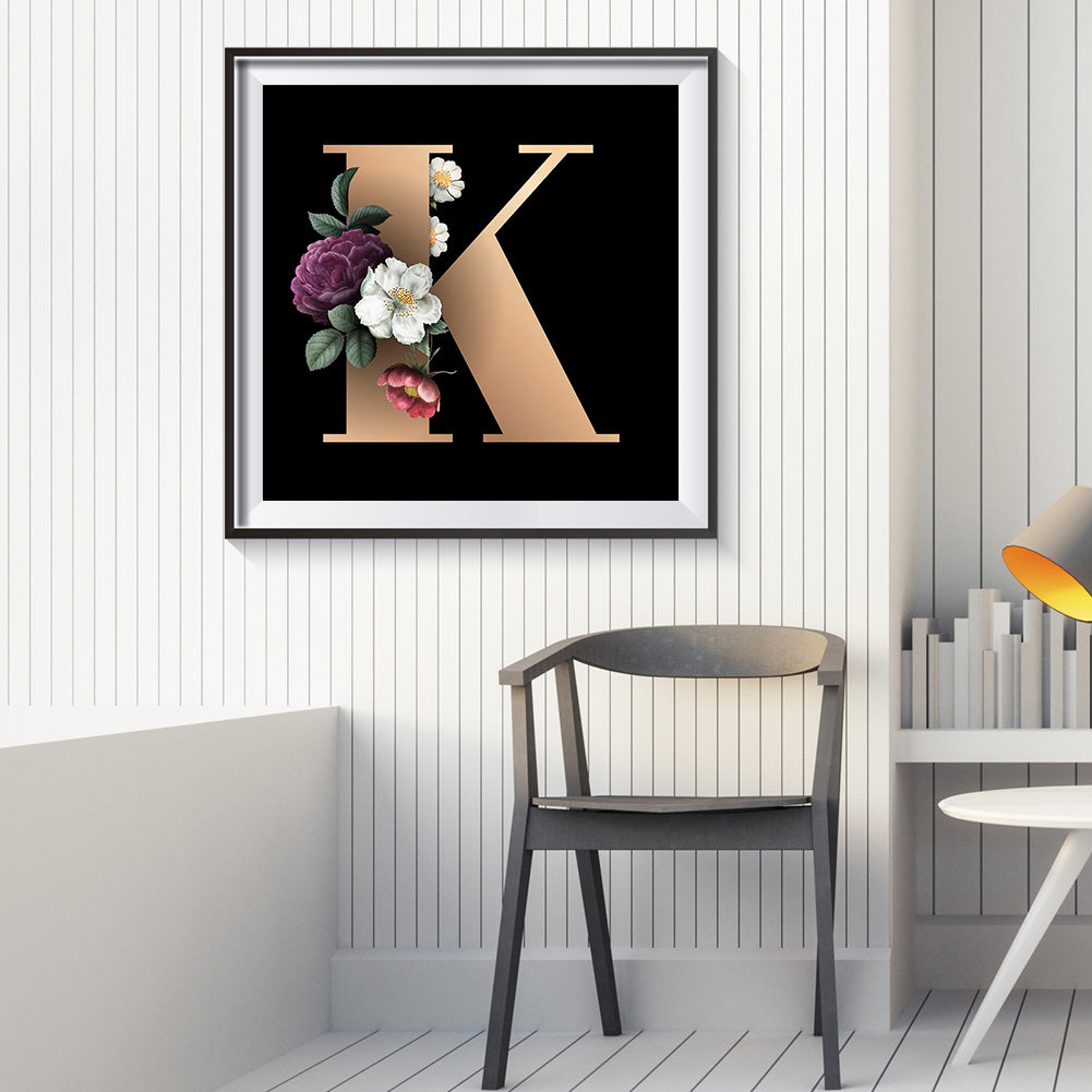 Letter - Full Round Drill Diamond Painting 30*30CM