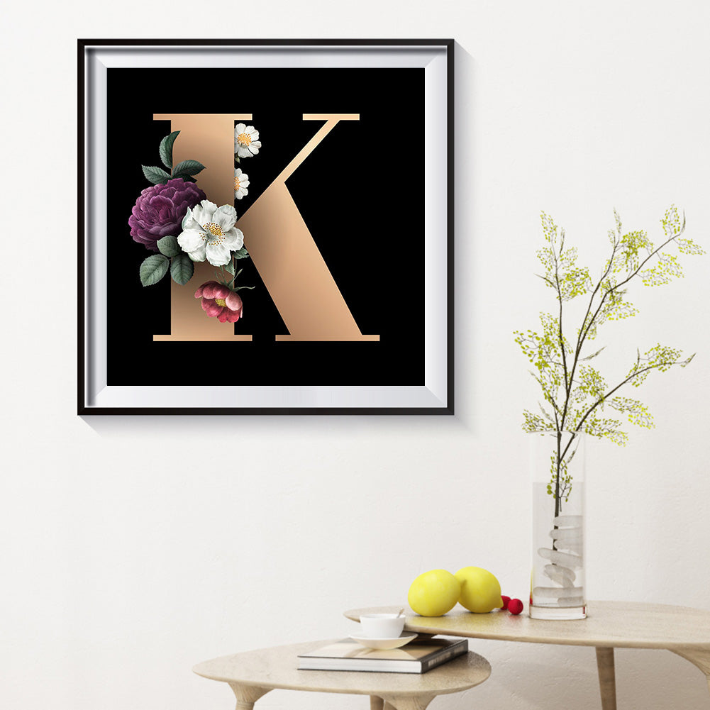 Letter - Full Round Drill Diamond Painting 30*30CM