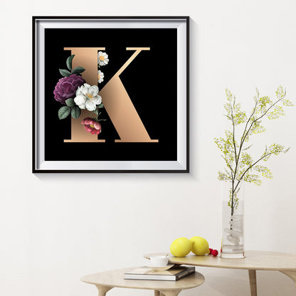 Letter - Full Round Drill Diamond Painting 30*30CM