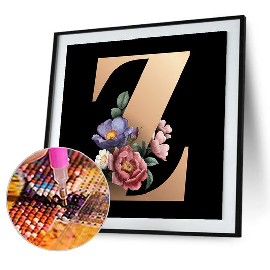 Letter - Full Round Drill Diamond Painting 30*30CM