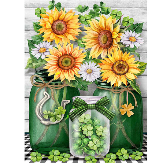 Sunflower - Full Round Drill Diamond Painting 30*40CM