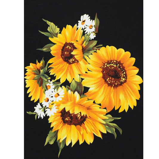 Sunflower - Full Round Drill Diamond Painting 30*40CM