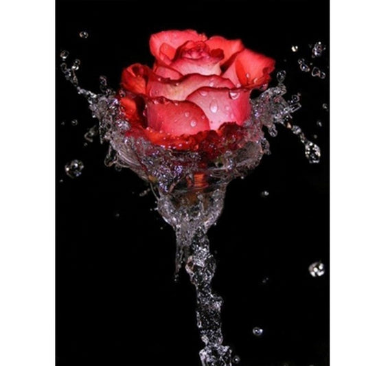 Valentines Day Rose - Full Round Drill Diamond Painting 30*40CM