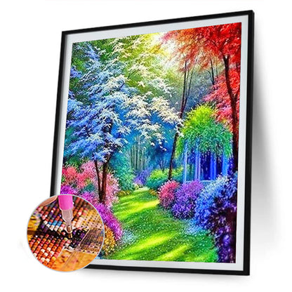 Rainbow Garden - Full Round Drill Diamond Painting 30*40CM