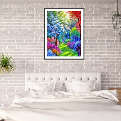 Rainbow Garden - Full Round Drill Diamond Painting 30*40CM