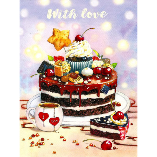 Cake - Full Round Drill Diamond Painting 30*40CM