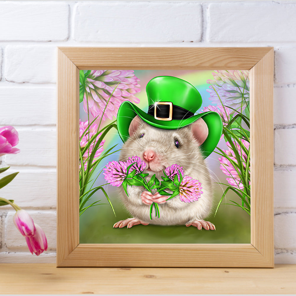 Little Hamster - Full Round Drill Diamond Painting 30*30CM