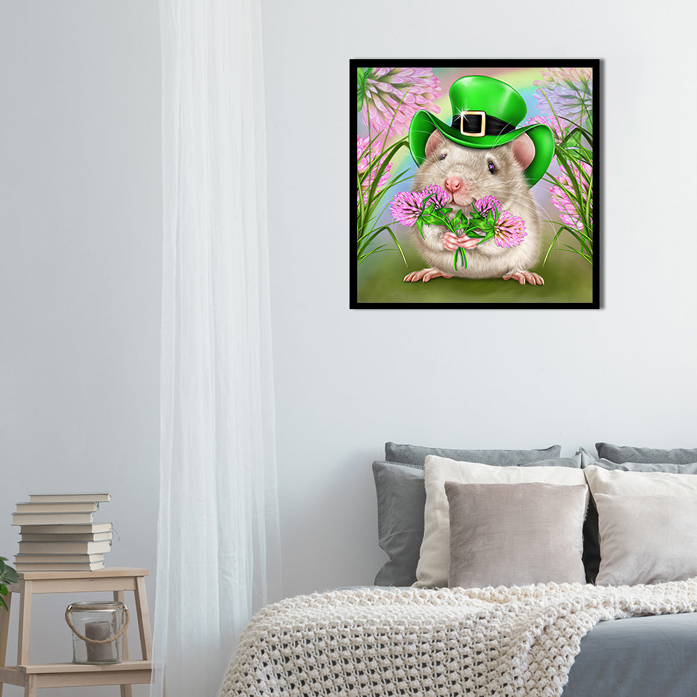 Little Hamster - Full Round Drill Diamond Painting 30*30CM