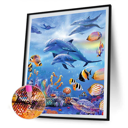Shark - Full Round Drill Diamond Painting 30*40CM