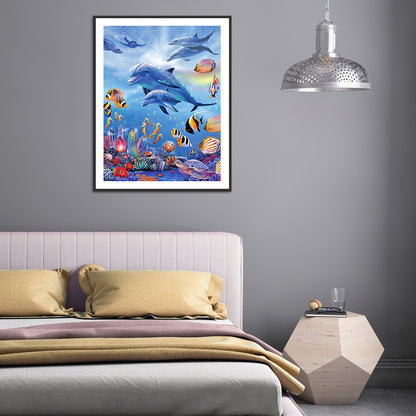 Shark - Full Round Drill Diamond Painting 30*40CM