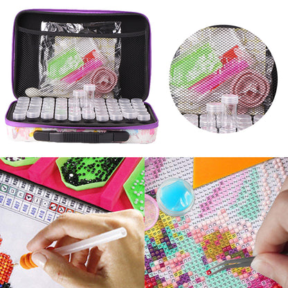 60 Bottles Holder Storage Box Kits 5D Diamond Painting Tool Case Container