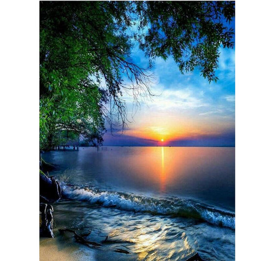 Sunrise Sunset - Full Round Drill Diamond Painting 30*40CM