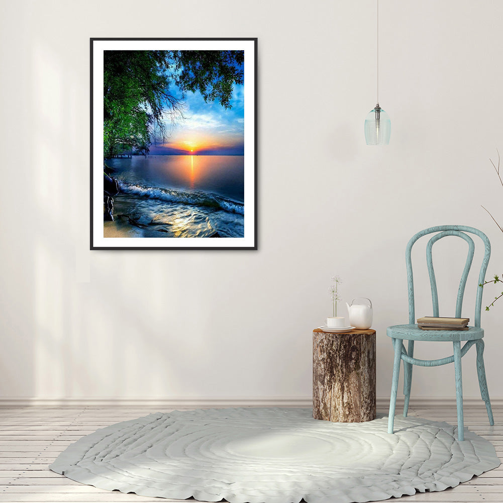 Sunrise Sunset - Full Round Drill Diamond Painting 30*40CM