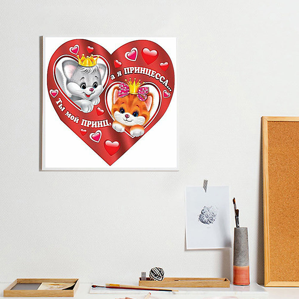 Valentines Day - Full Round Drill Diamond Painting 30*30CM