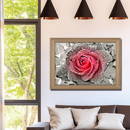 Rose Flower - Full Round Drill Diamond Painting 40*30CM