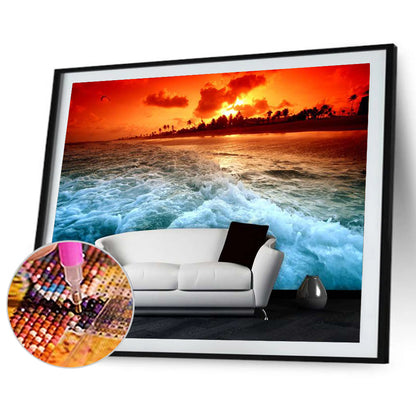 Sofa Beach - Full Round Drill Diamond Painting 40*30CM