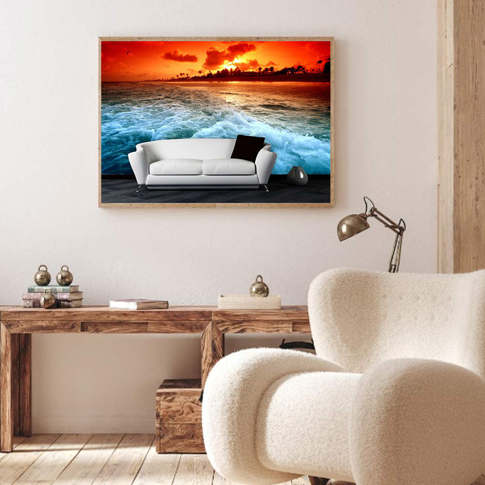 Sofa Beach - Full Round Drill Diamond Painting 40*30CM