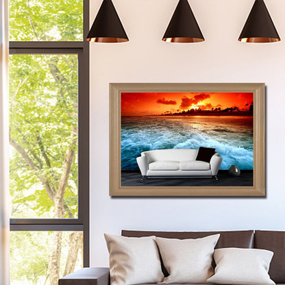 Sofa Beach - Full Round Drill Diamond Painting 40*30CM