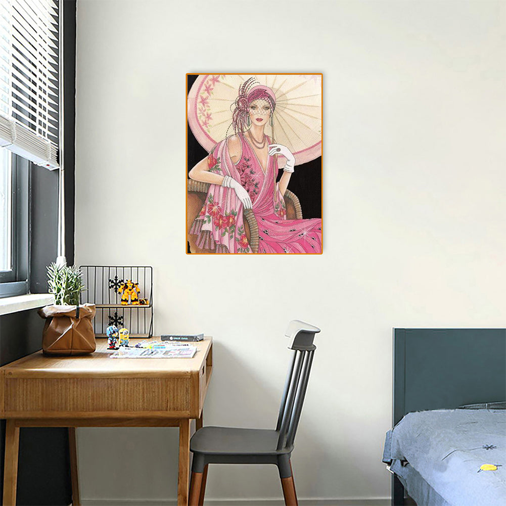 Dignified Lady - Full Round Drill Diamond Painting 30*40CM