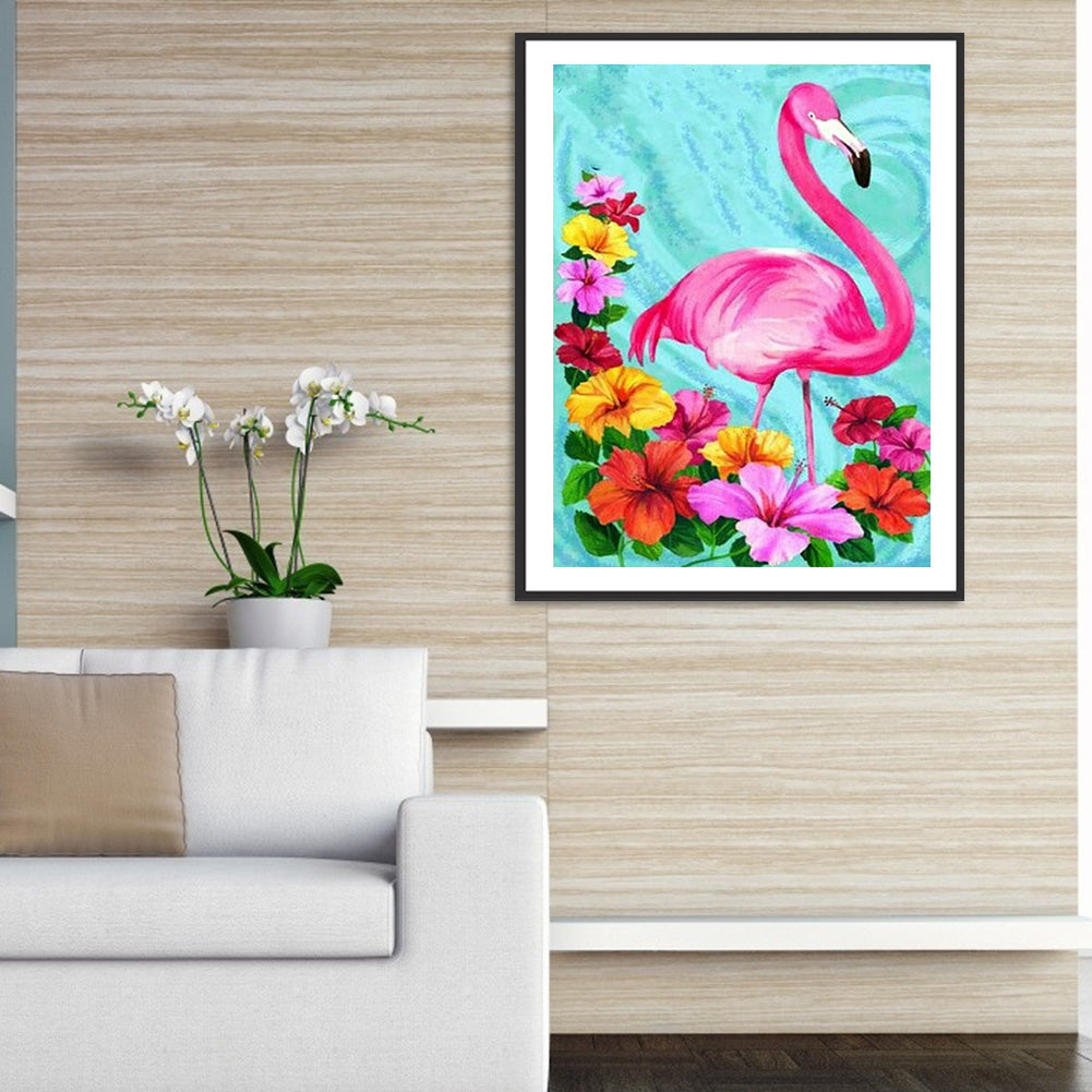 Flamingo - Full Round Drill Diamond Painting 50*60CM