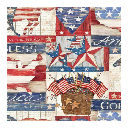 Flag Collage - Full Round Drill Diamond Painting 40*40CM