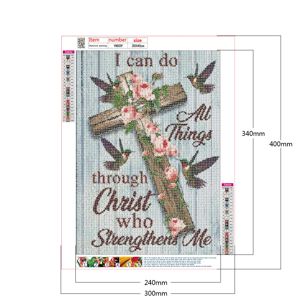 Letters - Full Round Drill Diamond Painting 30*40CM