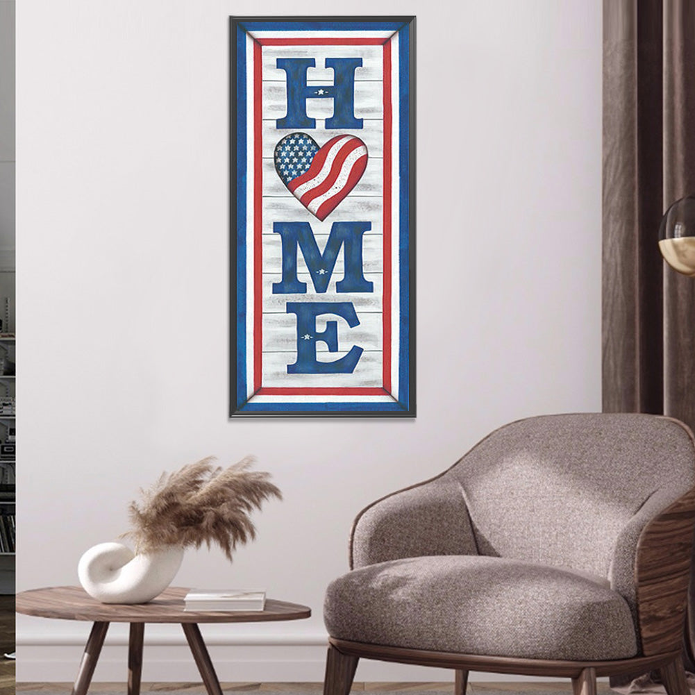 American Home - Full Round Drill Diamond Painting 25*60CM