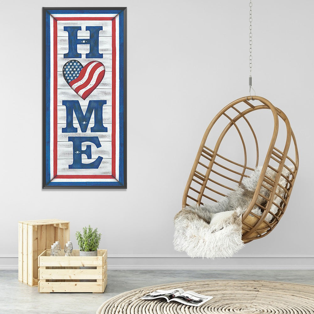 American Home - Full Round Drill Diamond Painting 25*60CM