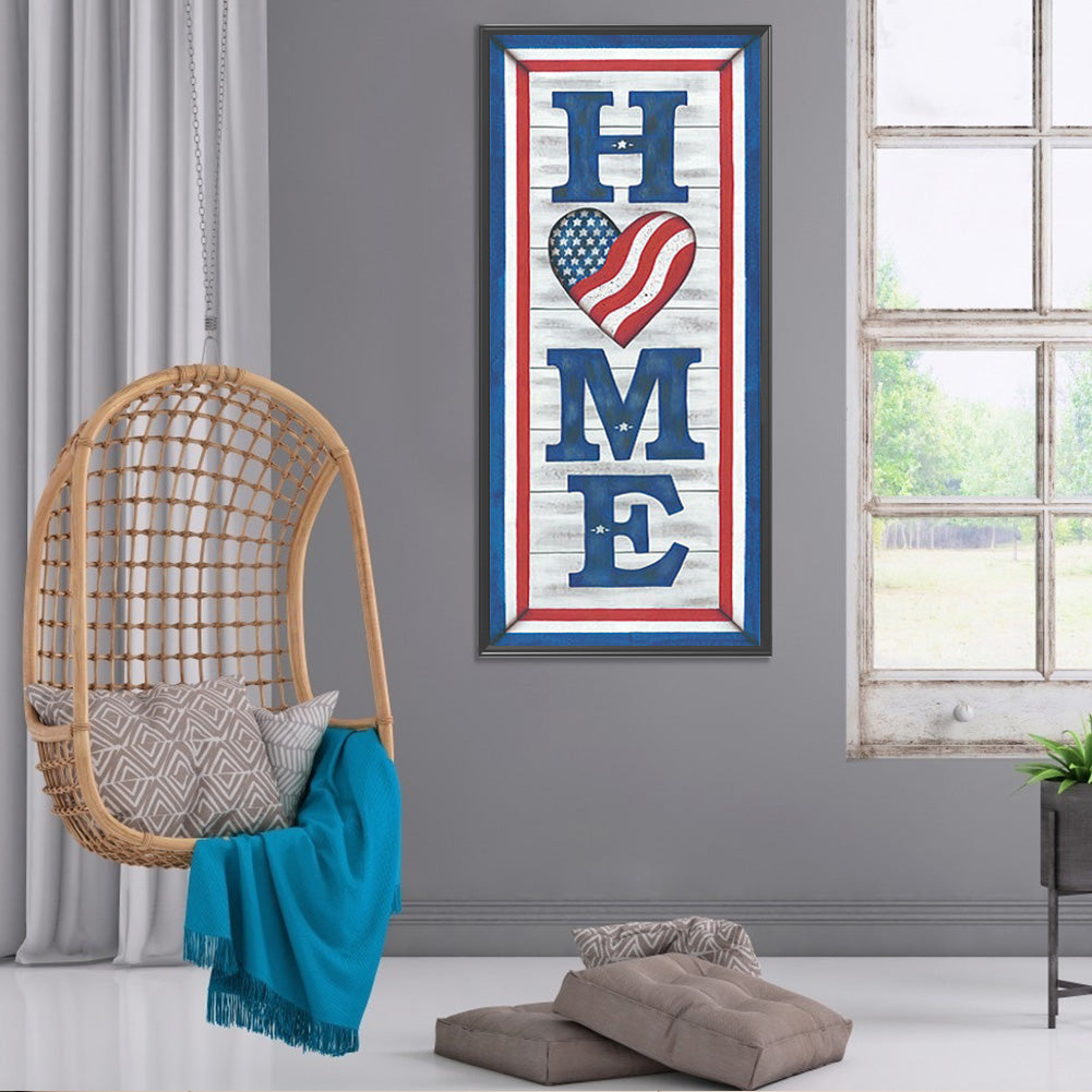 American Home - Full Round Drill Diamond Painting 25*60CM