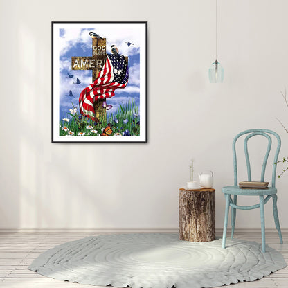 Cross - Full Round Drill Diamond Painting 40*50CM