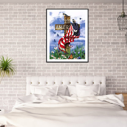 Cross - Full Round Drill Diamond Painting 40*50CM