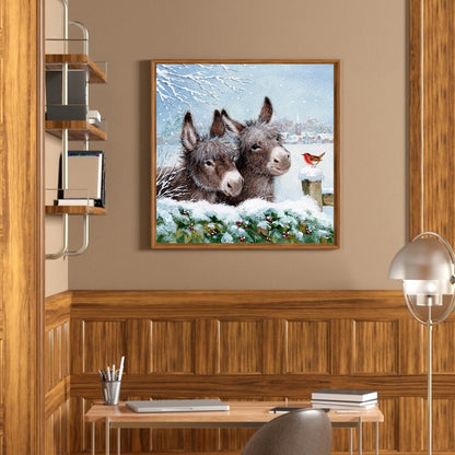 Donkey Bird - Full Round Drill Diamond Painting 30*30CM