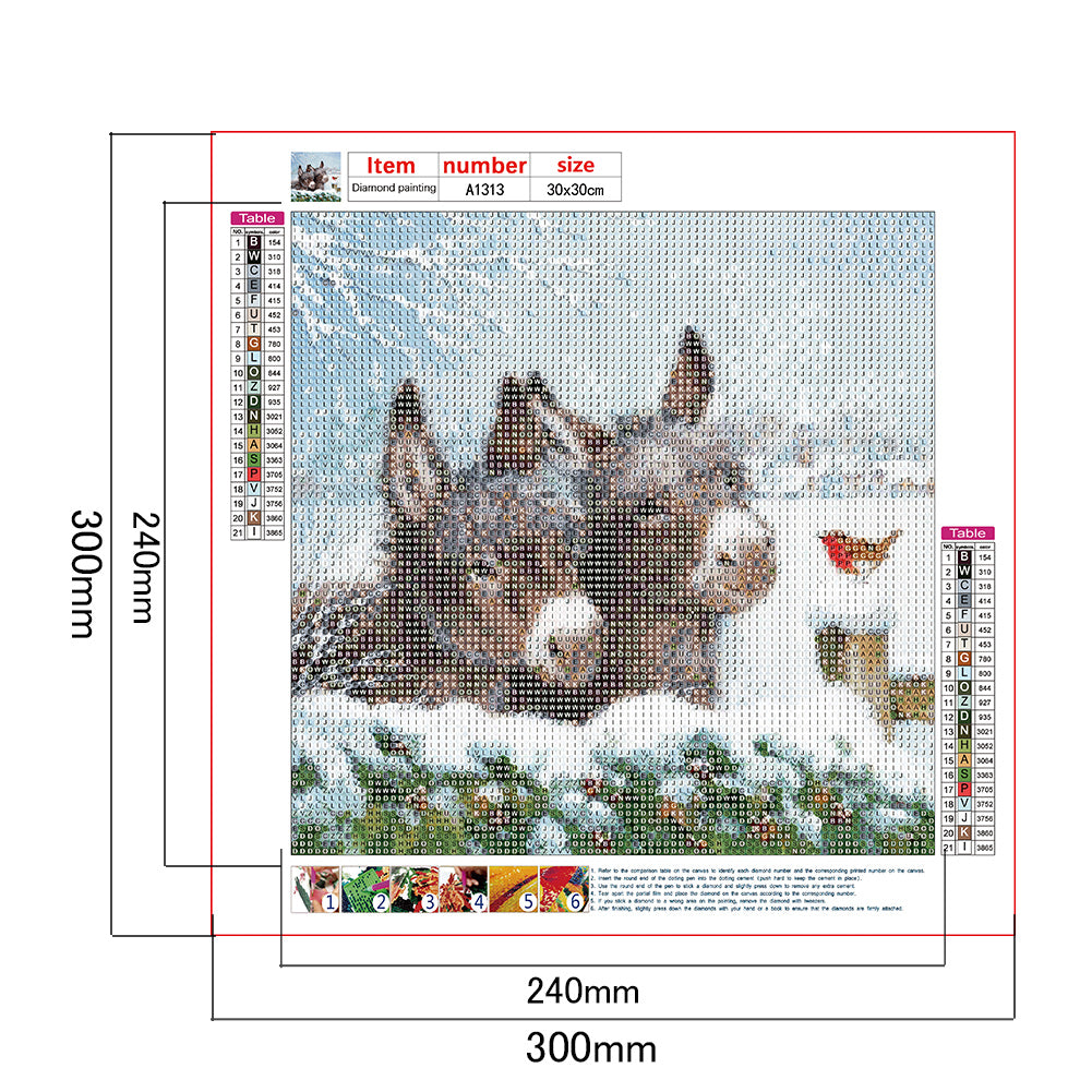 Donkey Bird - Full Round Drill Diamond Painting 30*30CM