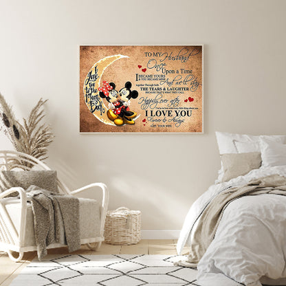 Moon Mouse - Full Round Drill Diamond Painting 60*50CM