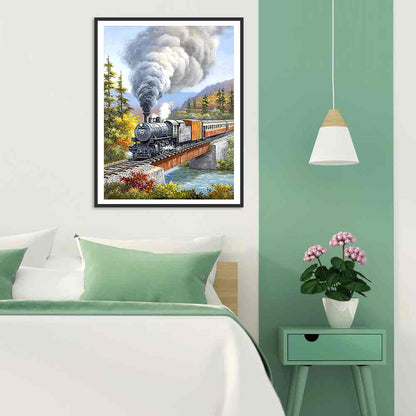 Train - Full Round Drill Diamond Painting 50*60CM