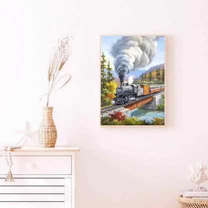 Train - Full Round Drill Diamond Painting 50*60CM