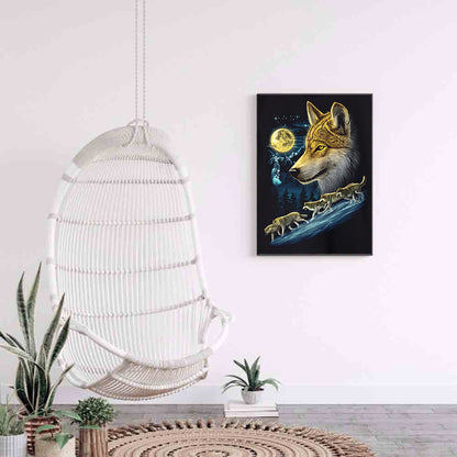 Wolf - Full Round Drill Diamond Painting 30*40CM