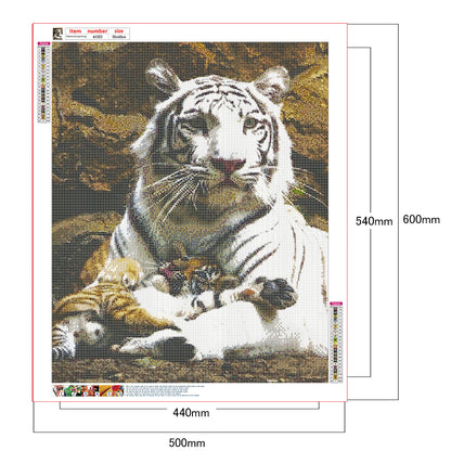 Tiger - Full Round Drill Diamond Painting 50*60CM