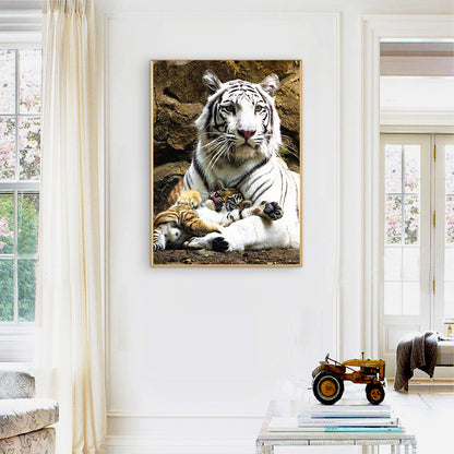 Tiger - Full Round Drill Diamond Painting 50*60CM